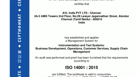 AVL India Pvt. Ltd_Chennai_ISO14001_U1530569 009-04