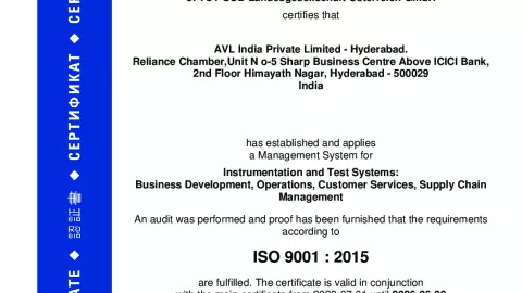 AVL India Pvt. Ltd_Hyderabad_ISO 9001_Q1530569 022-06