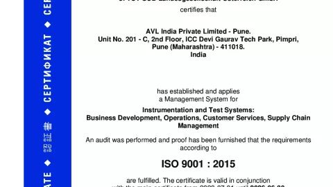 AVL India Pvt. Ltd_Pune_ISO 9001_Q1530569 022-02