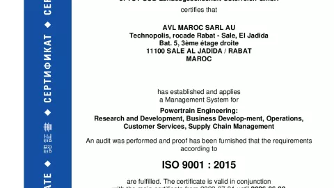 AVL Maroc SARL AU_ISO 9001_Q1530569 034