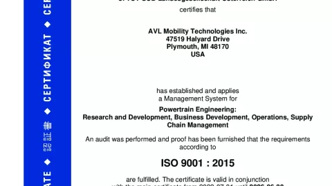 AVL Mobility Technologies Inc._Plymouth_ISO 9001_Q1530569 021-04