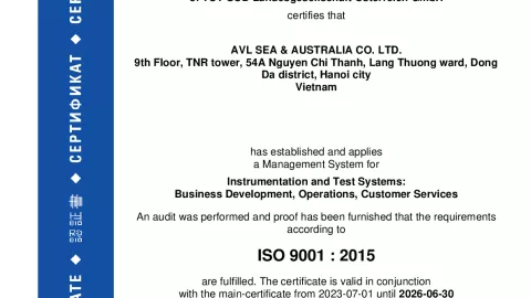 AVL SEA & Australia Co. Ltd._Hanoi_ISO 9001_Q1530569 010-01