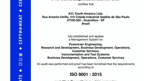 AVL South America Ltda._Guarulhos_ISO 9001_Q1530569 008-01