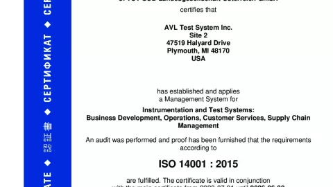 AVL Test Systems Inc._Plymouth Site 2_ISO 14001_U1530569 008-04