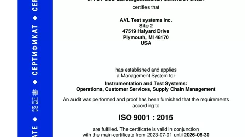 AVL Test Systems Inc._Plymouth Site 2_ISO 9001_Q1530569 021-02