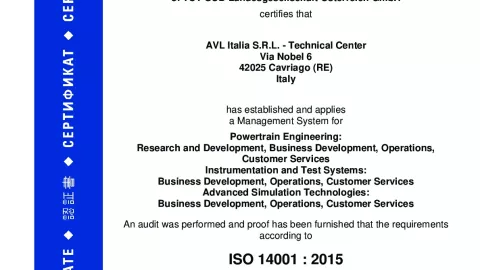 AVL Italy S.R.L_Cavriago_ISO 14001_U1530569  014-01