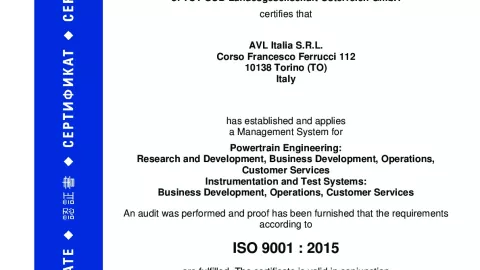 AVL Italy S.R.L_ISO 9001_Q1530569-018_0