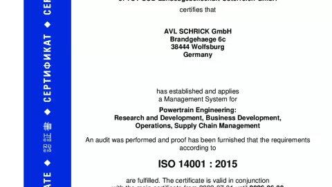 AVL Schrick GmbH_Wolfsburg_ISO 14001_U1530569 019-03